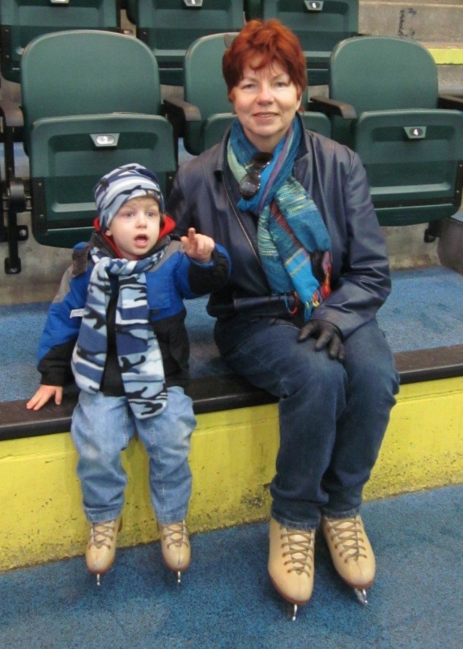 Learning to ice skate at Codey Arena in West Orange NJ