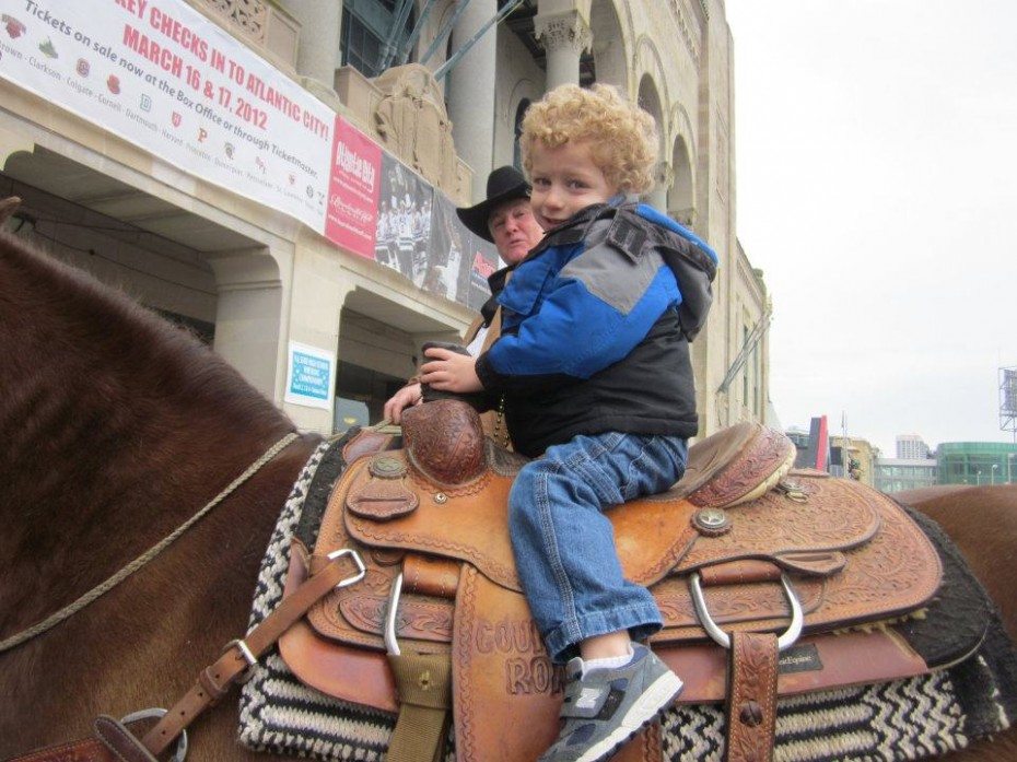 Atlantic City Rodeo my boy on horse