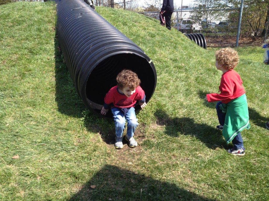 ACUA Playground tube slides