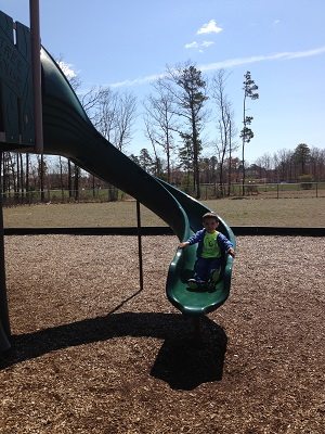 Slide at Bargaintown Park in Egg Harbor Township Atlantic County New Jersey