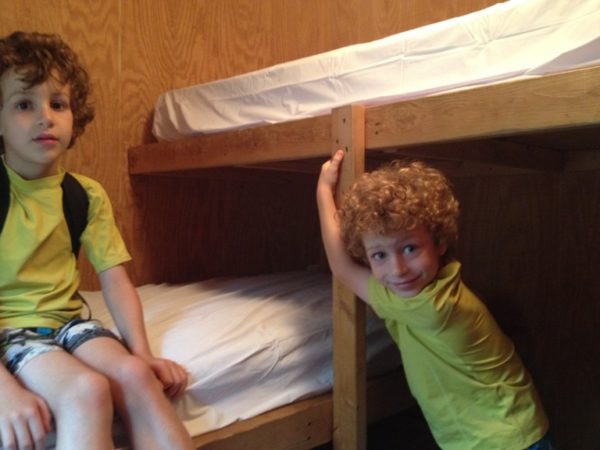 The Baker's Acres Campground bunk bed offers 3 beds.