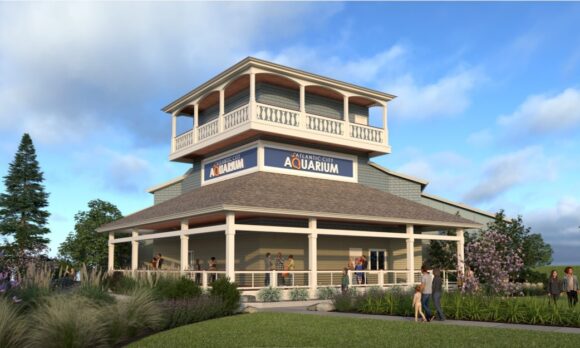 Rendering of what the Atlantic City Aquarium will look like once exterior renovations are complete