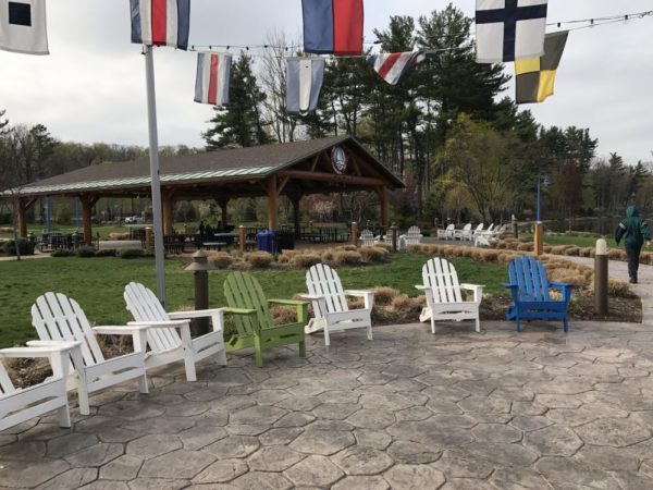 Seating at Regatta Playground - South Mountain Recreation Complex West Orange Parks & Playgrounds in Essex County Photo Credit Jersey Family Fun