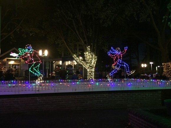 Hersheypark Christmas Candylane Lights at Night