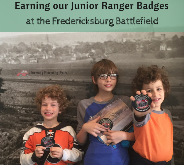 Earning our Junior Ranger Badges at Fredericksburg Battlefield