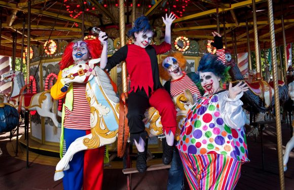 Six Flags Great Adventure Fright Fest clowns 2