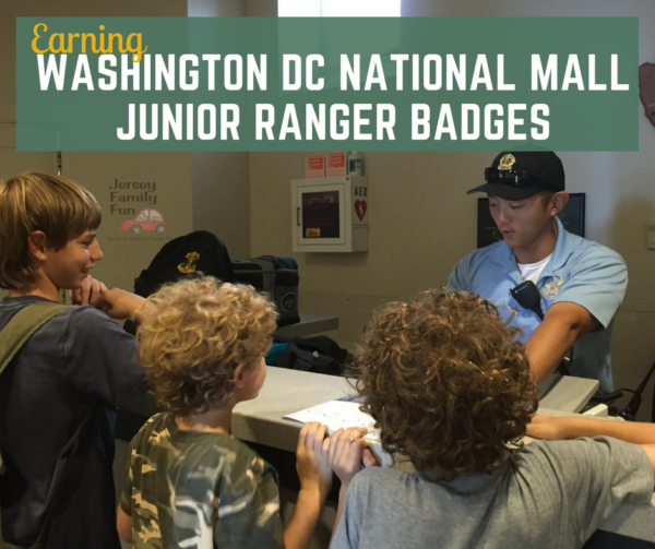 Washington DC National Mall Junior Ranger Badges