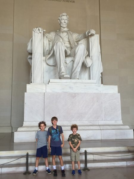 Washington DC National Mall Junior Ranger Badges Lincoln Memorial