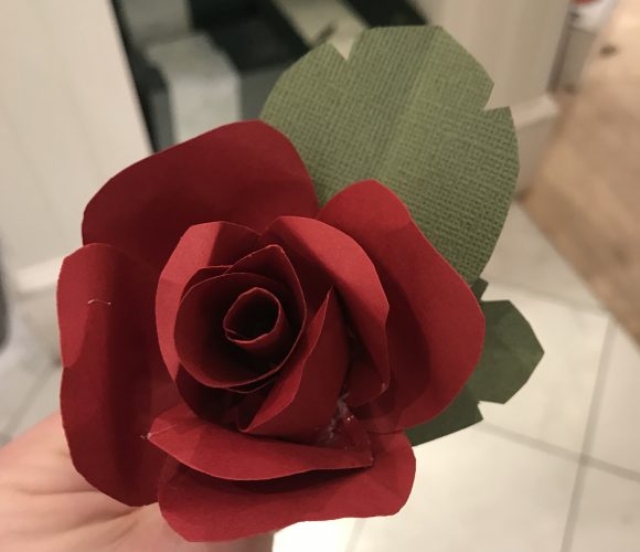 Beauty and the Beast craft Paper roses