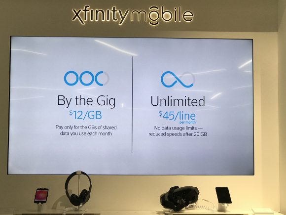 Xfinity Mobile data plans