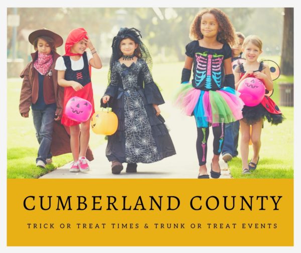 Cumberland County Trick or Trick or Treat Times