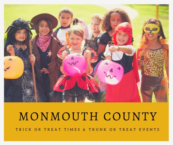 Monmouth County Trick or Treat Times
