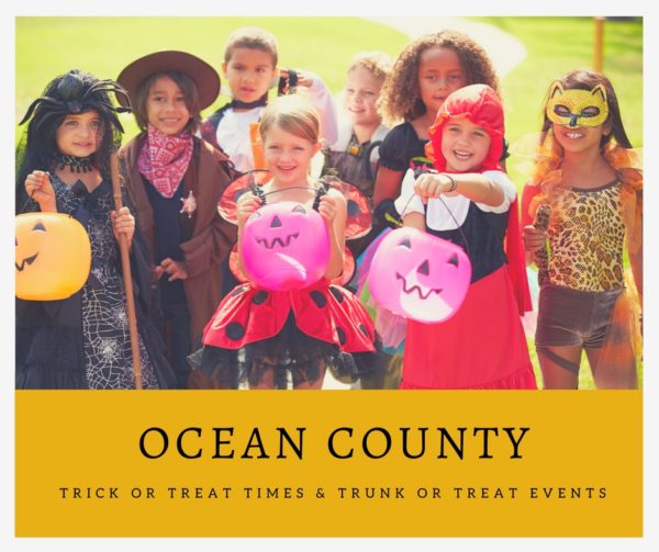 Ocean County Trick or Treat Times
