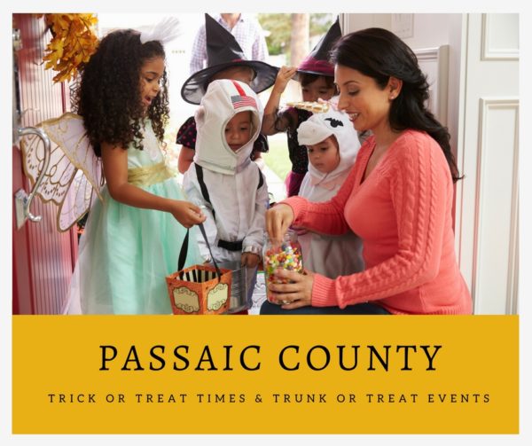 Passaic County Trick or Treat Times