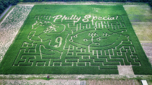 Sahl's Father Son Farm Eagles Corn Maze South Jersey Galloway