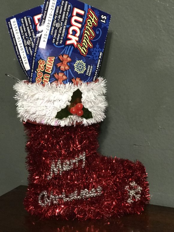 New Jersey Lottery Tickets as a stocking stuffer.