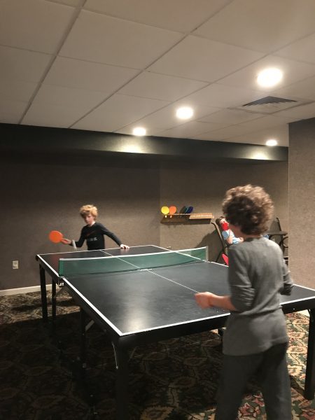 Ping pong at Woodloch Pines at Woodloch Resort