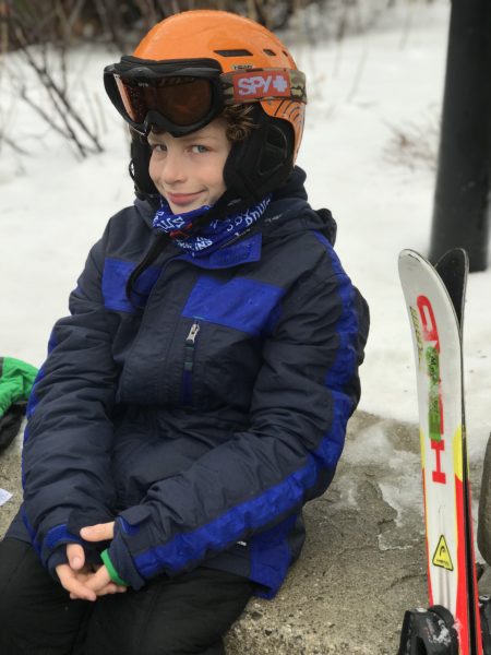 kid learning to ski at Smuggler’s Notch photo credit Jersey Family Fun