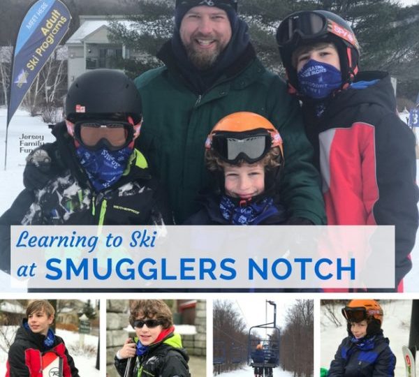 learning to ski at Smugglers Notch Resort