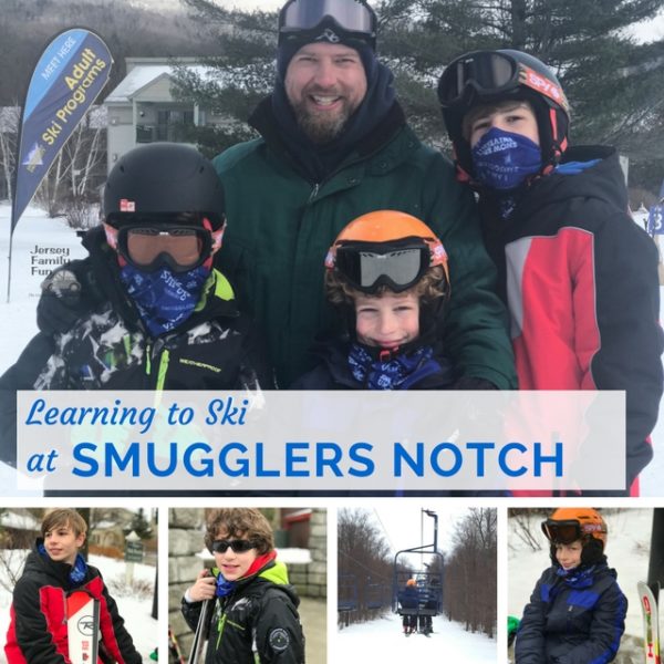 learning to ski at Smugglers Notch Resort