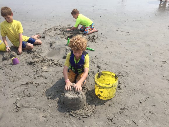 Auer boys on the beach