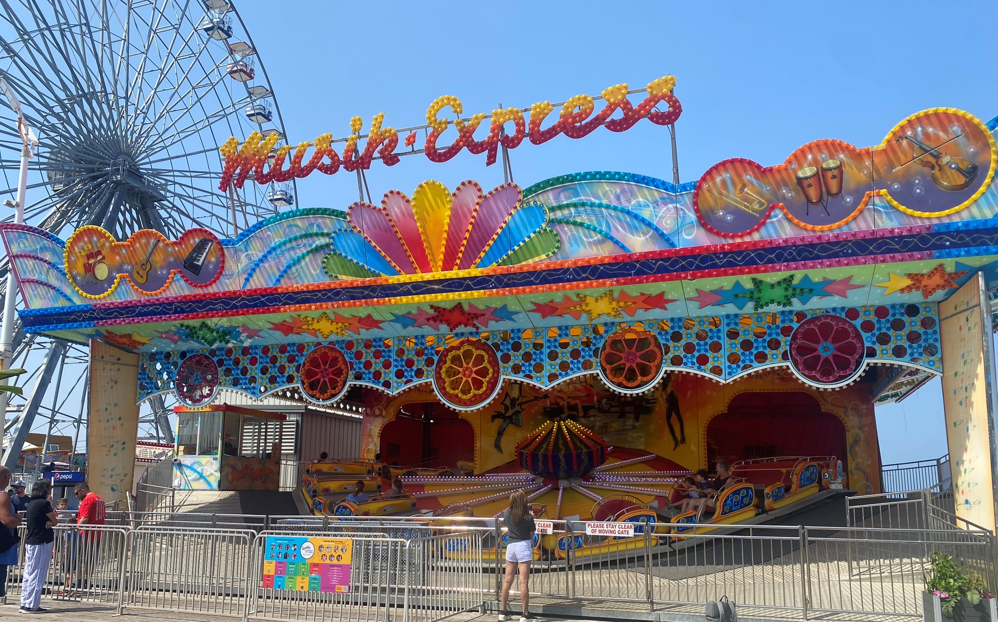 musik express  at Casino Pier amusement park in Seaside Heights NJ