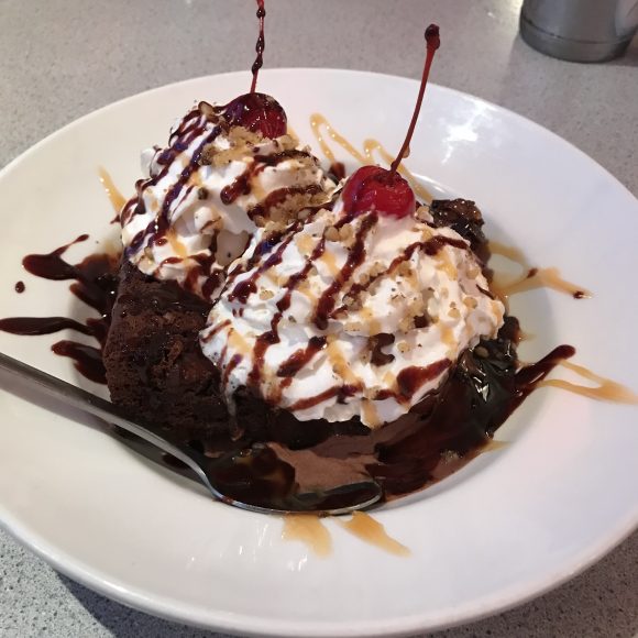 Save room for the Gluten Free Brownie Sundae at Silver Diner in Cherry Hill!
