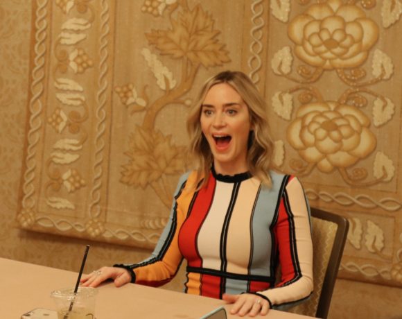 Emily Blunt Photo during Mary Poppins Returns press junket