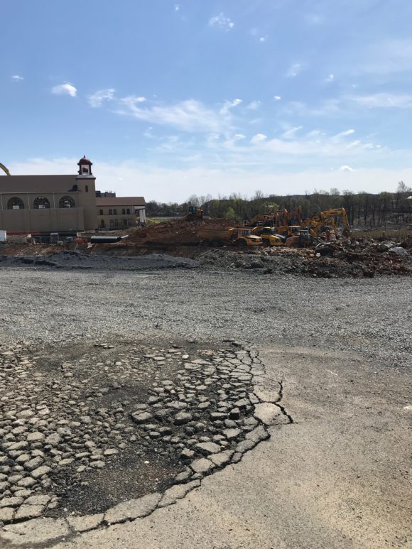 Construction site of Chocolatetown at Hersheypark