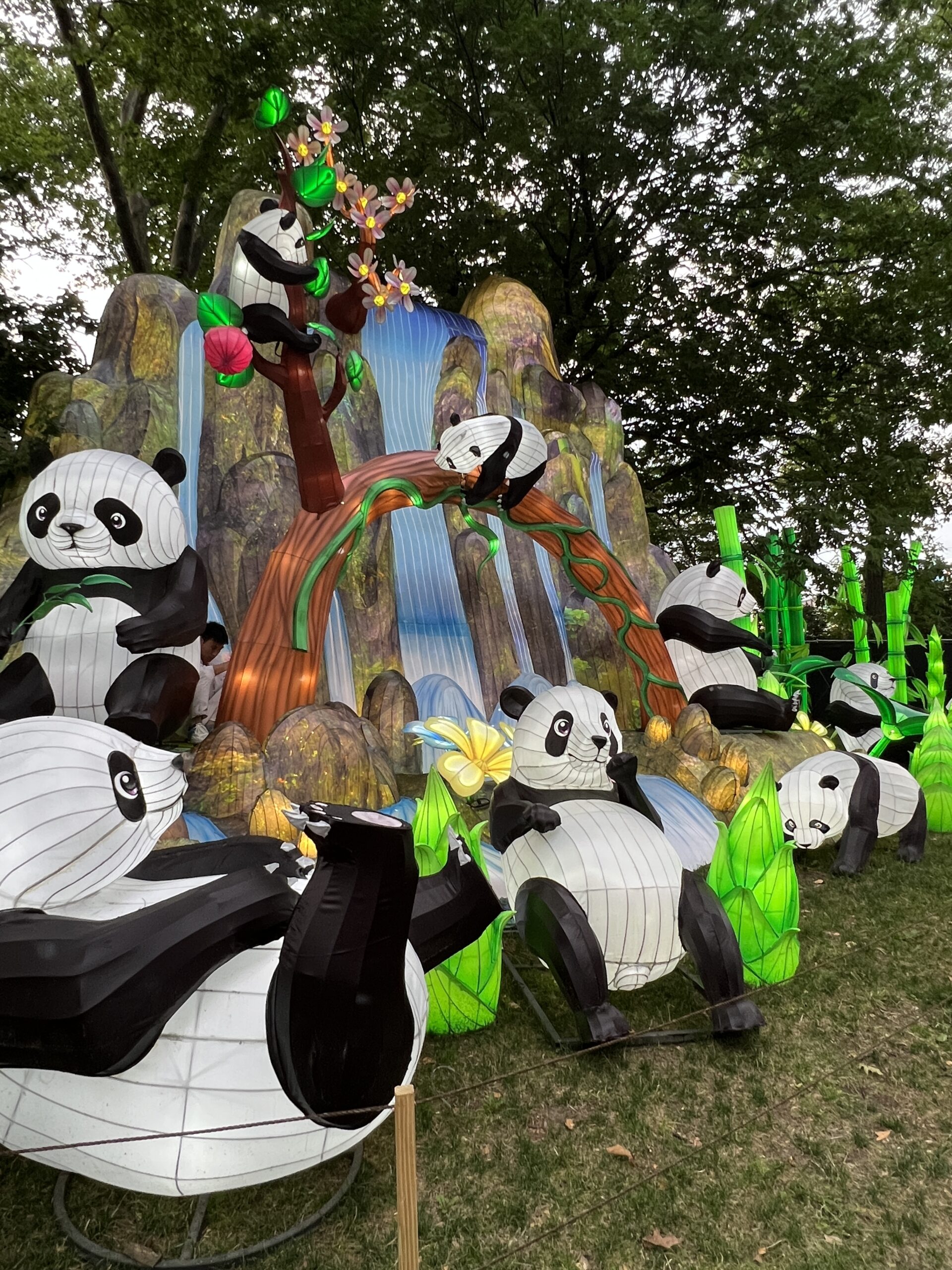 Panda Paradise at Philadelphia Chinese Lantern Festival Vertical