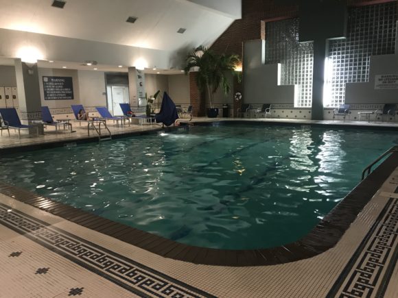 indoor heated pool at the Royal Sonesta Boston in Cambridge Massachussetss