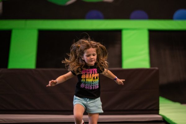 trampoline park white girl jumping on trampoline at new jersey trampoline parks