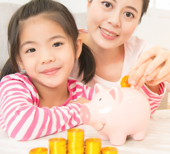 asian family saving money