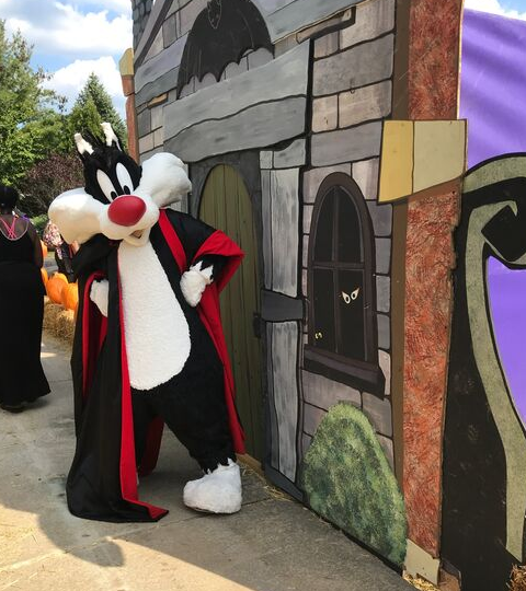 Sylvester the cat at Great Adventure Halloween Activities