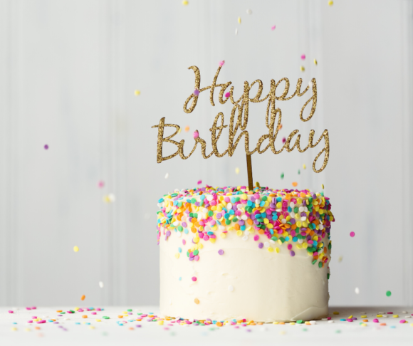 birthday cake with happy birthday message