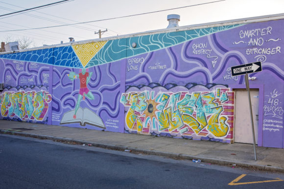 Atlantic City mural Mind Power by LUK SANCHEZ MARCUS HUGHES
