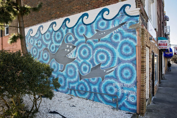 Atlantic City mural Tie-Dyed Tides by SYDNEY MOUNT 