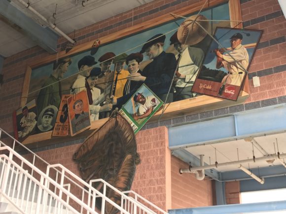 Baseball Greats mural in Atlantic City, painted by Michael Irvin.