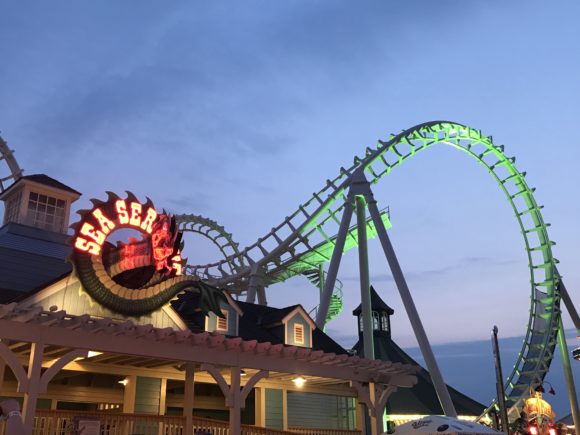 The Sea Serpent ride is a roller coaster at Mariner's Amusement Pier in Wildwood.