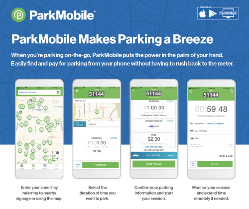 Park mobile parking app image
