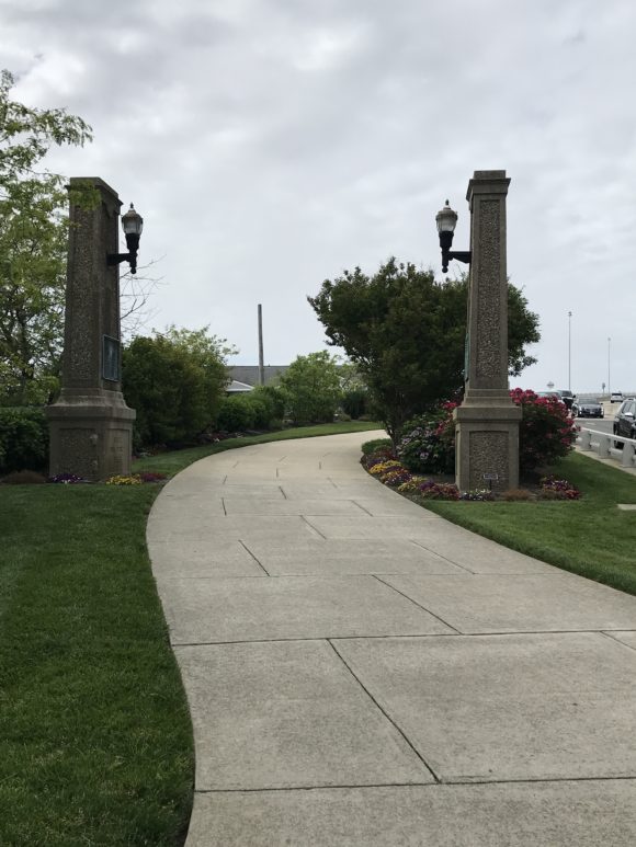 Archway at the entrance to the Ocean City Bridge Pedestrian walkway