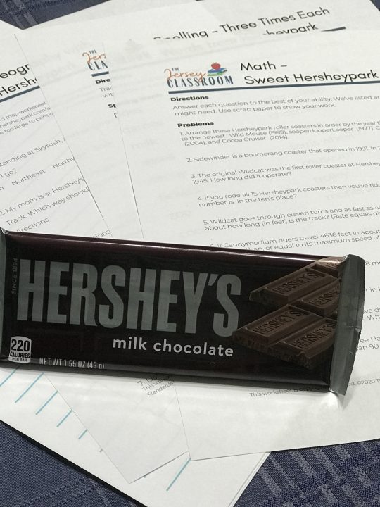 collection of Hersheypark printables and educational worksheets