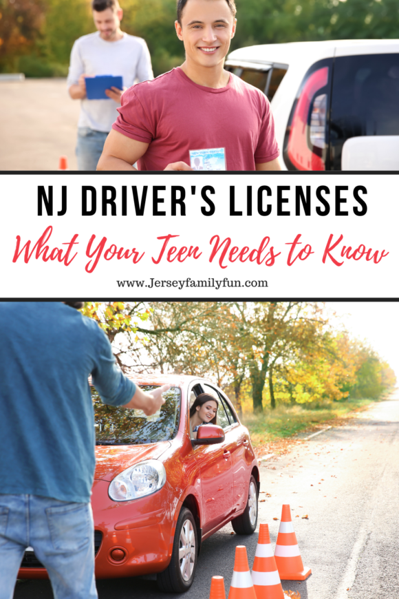 collage image of teenagers getting their New Jersey Driver's License