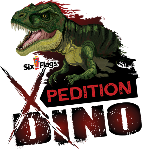 Six Flags Great Adventure Xpedition Dino logo
