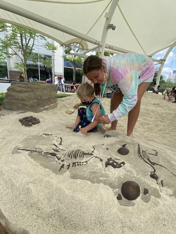 Dinosaur dig at the Liberty Science Center