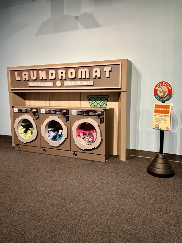 Pigeon Mo Willems at Liberty Science Center laundromat
