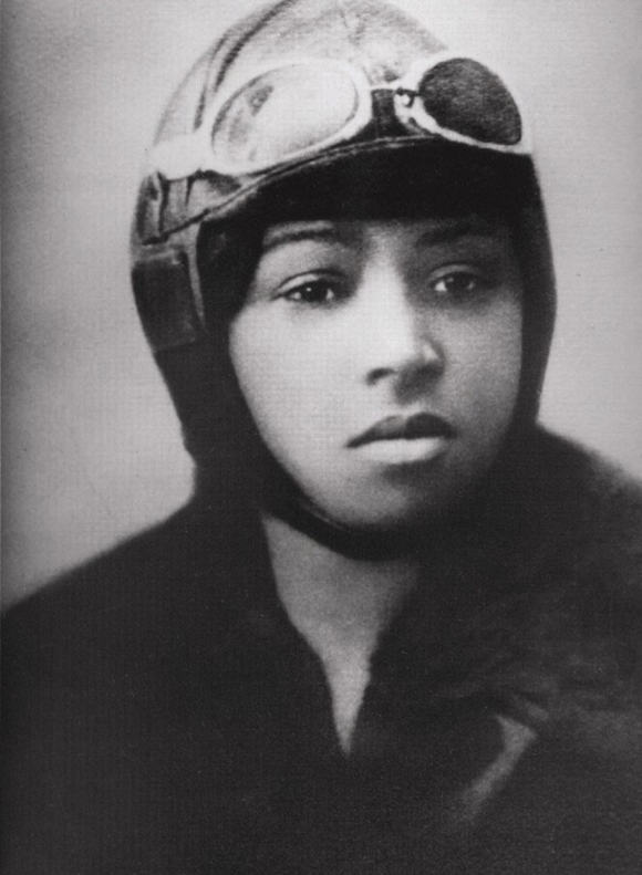 Bessie Coleman (1892-1926), was an early African American pilot. She started flying in France at the Ecole d'Aviation des Freres Caudon at Le Crotoy. From 1922 to 1926, she did exhibition flying, refusing to fly for segregated events. Photo Credit The Everett Collection