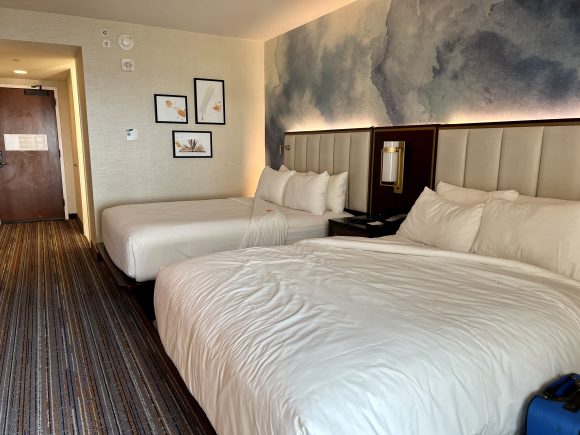 2 beds from Opposite angle Double Queen Guest Room with Atrium View at Gaylord National Resort in National Harbor