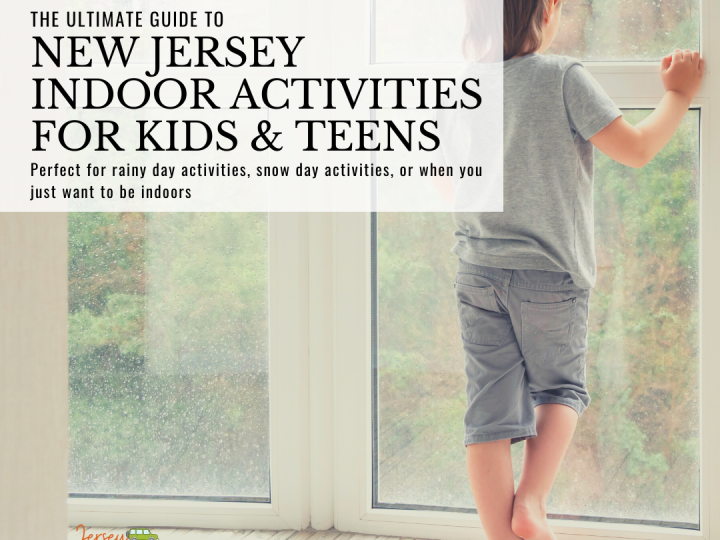 New Jersey indoor activities for kids and teens, perfect for rainy day activities, snow day activities, or when you just want to be indoors. - Child looks out window at rain
