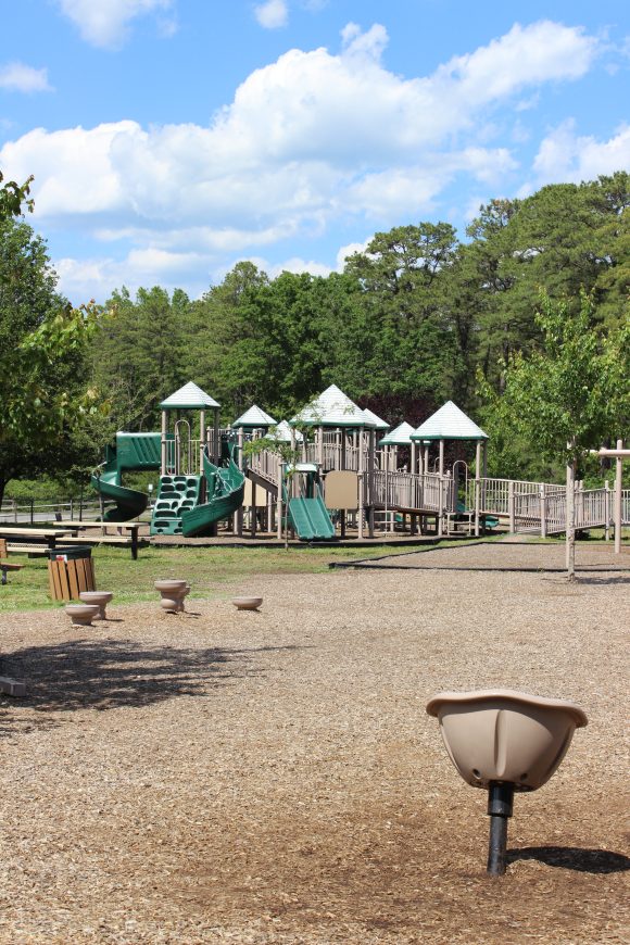 sit and spins and stepping stools at Tony Canale Park in EHT, NJ